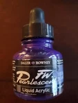 Daler-rowney Fw Pearlescent Artists' Liquid Acrylic Moon Violet Free Shipping. Fixed Price $15.94.