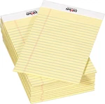 School Smart Junior Legal Pad, X 8 Inches, 50 Sheets Each, Canary, Pack Of 12. Fixed Price $29.76.