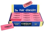 Sargent Art Large Erasers, 36 Per Pack, Light Pink, Count. Fixed Price $14.49.