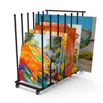 Xstermism Art Rack, Canvas Storage, Boards Black. Fixed Price $113.58.
