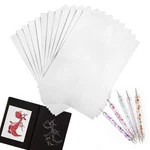 100 Sheets White Carbon Transfer Paper 11.7 X8.3 With Tracing Stylu. Fixed Price $17.09.