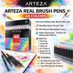 Arteza Real Brush Pens Set Of 48 Markers. Fixed Price $34.99.