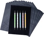 200 Sheets Carbon Paper Black Graphite Transfer Tracing And 5. Fixed Price $15.99.
