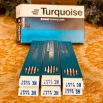 Eagle Turquoise 3H Drawing Leads - Unused Box Of 12 Dozen Nos 2375. Fixed Price $19.99.