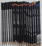 Derwent Professional Art Pencils Set: Graphic, Tinted Charcoal, Sketching. Fixed Price $18.97.