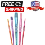 BK687 5-PIECE Big Kids Choice Chubby Arts And Crafts Brush Set. Fixed Price $15.29.