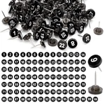 Pcs Numbered Push Tacks 1-100 Sequential Pins 11 Mm.... Fixed Price $33.62.