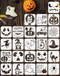 Rinoly 24 Pcs Small Halloween Stencils For Painting On Wood, 3X3 Inch Pumpkin.... Fixed Price $13.50.