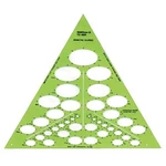 Alvin TD868, Isometric Ellipse Template, Plastic Drawing 1/8" - 3/4", Green. Fixed Price $25.99.