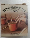 Winsor & Newton Drawing Ink BOTTLE,35 Ml, Peat Brown 968. Made England.n.o.s.. Fixed Price $19.95.