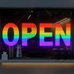 Led Open Signs For Business, 30X10 Inch Rainbow Light Up With Modes, I.... Fixed Price $116.34.