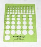 Berol Rapidesign R-540 Decimal Circles (inches). Fixed Price $5.00.