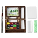 Mei Colour Travel Mini Watercolor Paint Set For Adult Artists, Wooden Pocket .... Fixed Price $72.03.