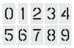 Deezio Parking Lot Number Stencils Kit - 12 Inch Large Set, P.... Fixed Price $72.63.