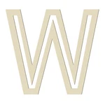 Wooden Letters 8 Inch For Crafts, Hollow Cutout Unfinished.... Fixed Price $13.11.