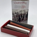New Nib Conte Paris Mini Pocket Crayon Color Matchbox Pack Art Sketch French. Fixed Price $8.49.