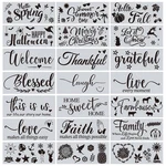 Czong 21 Pieces Letter Stencils For Painting Wood Canvas Laser Cut.... Fixed Price $21.83.