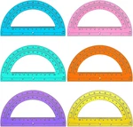 6-PACK 6-INCH Plastic Protractors 180 Geometry Tools For Students & Class. Fixed Price $15.99.