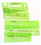 Berol Rapidesign Lettering Guides And Numbers 5 Various Templates. Fixed Price $10.99.