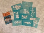Vtg 1990'S Halloween Fun-pak Lot Of Plastic Stencils Unused. Fixed Price $9.99.