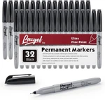 Ultra Fine Point Black Permanent Markers, 32 Pack, Felt Tip Pens. Fixed Price $29.94.