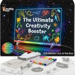 Magic Led Drawing Board - 10 Light Up Modes Xl 16" Dry Erase Glow Note Doodle. Fixed Price $18.99.