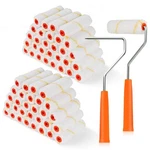 Hanjkinz Microfiber Paint Roller 4 INCH,60 Pack, White And Orange. Fixed Price $27.46.
