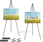 Easel Stand For Display Aredy 63" Portable Painting Lightweight Metal. Fixed Price $16.14.