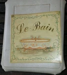 Creative Home French Country Bathroom Bathtub Decorative Wood Plaque, Wall Sign. Fixed Price $12.75.