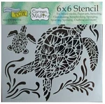 Beach Sea Turtle Stencil Nautical Coastal Ocean Art Template 6"CRAFTERS Workshop. Fixed Price $7.99.