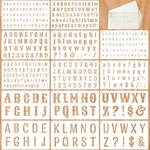 1/2, 3/4, 1, Inch Letter Stencils For Painting, 14 Pack Reusable Plastic Al.... Fixed Price $14.27.
