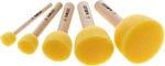 Nakleo 5 Pcs Sponge Stencil Brushes Set 2", 1.6", 1", 0.8" 0.4", Yellow. Fixed Price $14.19.