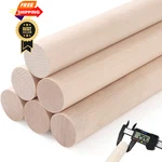 Yaliuliu 6PCS Dowel Rods Wood STICKS,1X12 Inch Unfinished Round 1X12". Fixed Price $23.99.