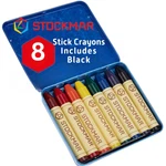 Stockmar Beeswax Stick Crayons Set Of 8 Standard Colors Scraper Tin Case. Fixed Price $32.51.
