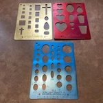 Ultra -violet Products Metal Gem Templates J-325, J-326, -327. Fixed Price $24.99.