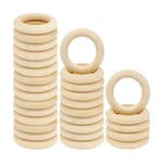 30PCS Natural Wooden Rings For Macrame, Unfinished Jewelry Mak.... Fixed Price $15.76.