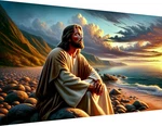 Large Size Jesus Diamond Art Kits For Adults, 5D Religious Christian. Fixed Price $17.99.