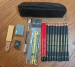 Heshengping Sketching And Drawing Pencil Set Art Supplies Kit 25 Pc. Fixed Price $15.49.