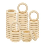 50 Pcs Unfinished Wooden Rings For Crafts, Natural Diy Without.... Fixed Price $18.42.