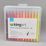 Kingart Studio Watercolor Brush Markers - 36 Vivid Colors New. Fixed Price $14.99.