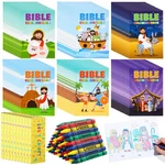 60 Sets Christian Coloring Books & Crayons Bulk For Kids Bible Verse. Fixed Price $85.80.