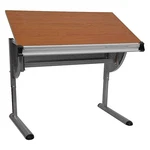 Flash Furniture NAN-JN-2433-GG Drafting TABLE,45 1/4 W,red 420G79. Fixed Price $271.11.