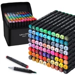Wellokb 80 Colors Dual Tip Alcohol Markers Permanent Art Set Coloring Card Makin. Fixed Price $34.60.