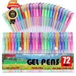 Zzwuapt 72 Glitter Neon Gel Pens, 24 Count (pack Of 1),. Fixed Price $27.53.