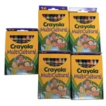 New 5 Vintage 1993 Crayola Multicultural 16 Crayons Skin, Eye, Hair Colors. Fixed Price $40.00.