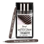 Bianyo Sepia Tone Art Pen Set, Assorted Tips - 1 Count (pack Of 5),. Fixed Price $16.84.