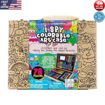 Portable Art Set 78 Piece Kids Watercolors Markers Crayons Pencils Creative New. Fixed Price $37.43.