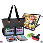 Luxja Black Carrying Case For A3/B3 Light Pad & Diamond Painting Accessories Bag. Fixed Price $62.98.