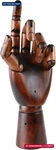Wooden Hand Model For Artists, Articulated Mannequin Left Figure, 10.2-INCH. Fixed Price $31.90.