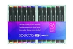 Ad Marker Chartpak Spectra, Tri-nib And Brush Dual-tip, 96 Assorted Basic Col.... Fixed Price $211.03.